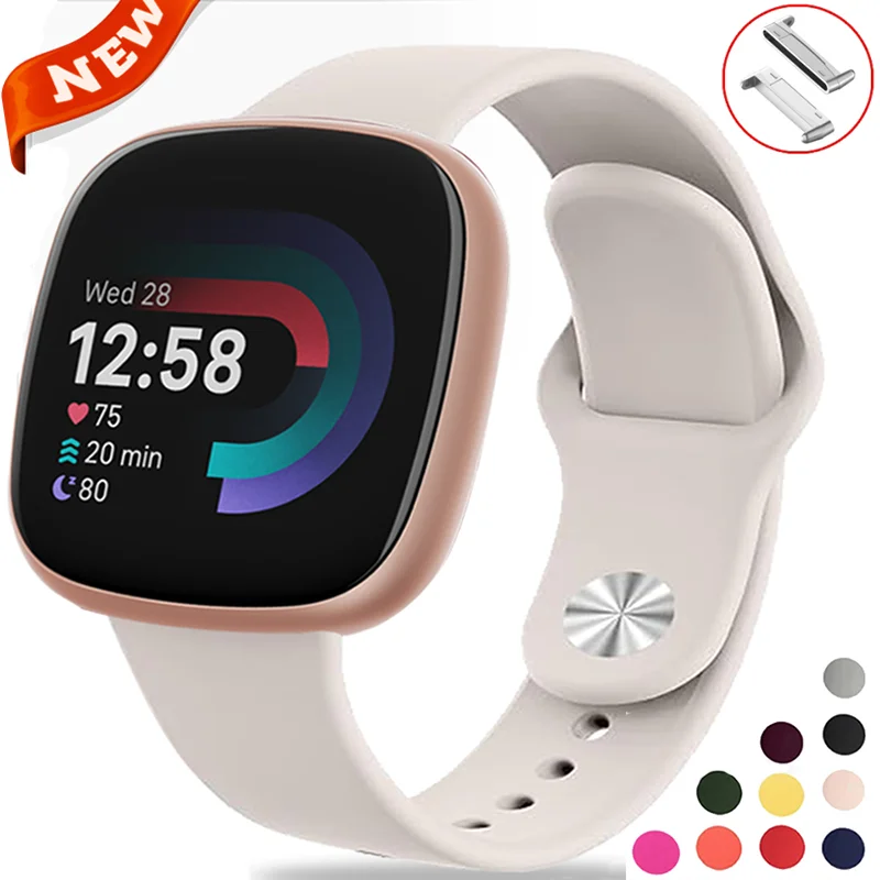 Cinturino In Silicone Per Fitbit Versa 4 3 Band Pulseira Smart Watch Belt Correa Soft Bracciale Fitbit Watch Versa Sense2 Accessori