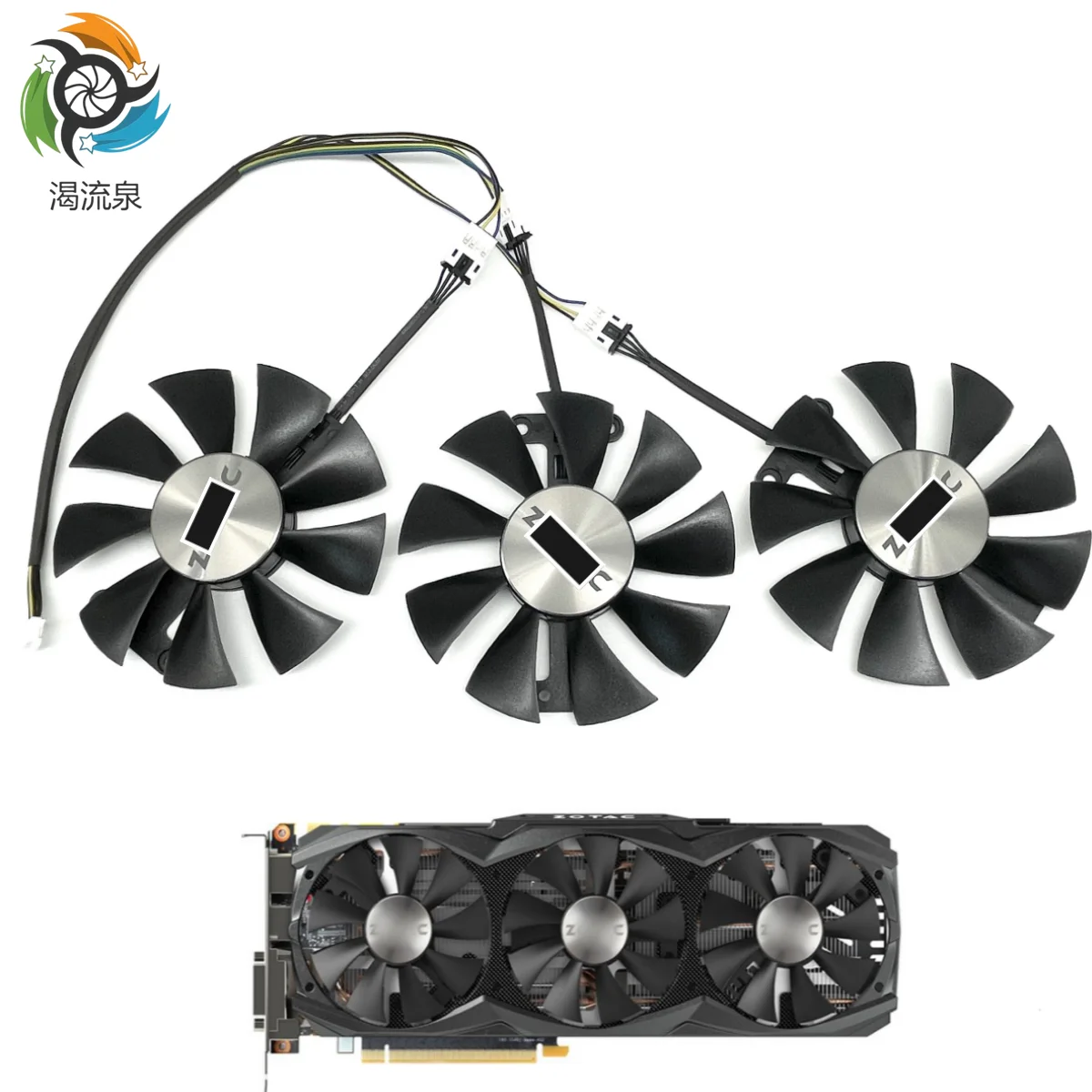 Nuova Ventola Di Raffreddamento Gpu 87Mm 4Pin Muslimex Gtx 970 Amp Per Ventola Di Raffreddamento Della Scheda Grafica Zotac Geforce Gtx 970 980 980Ti 