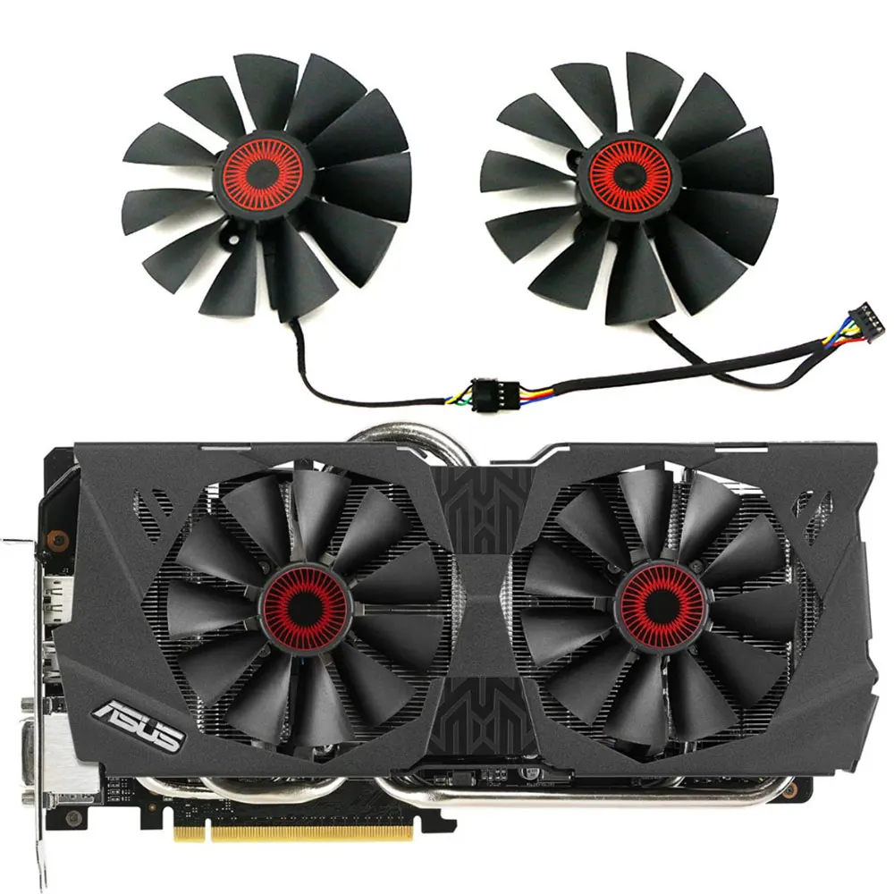 1Set 95Mm 5Pin Fd10015H12S Strix-Gtx 970 Ventola Gpu, Per Asus Strix-Gtx 980, Gtx 970, Gtx 780, Gtx 780Ti, R9 380 Ventola Di Raffreddamento Della Sche
