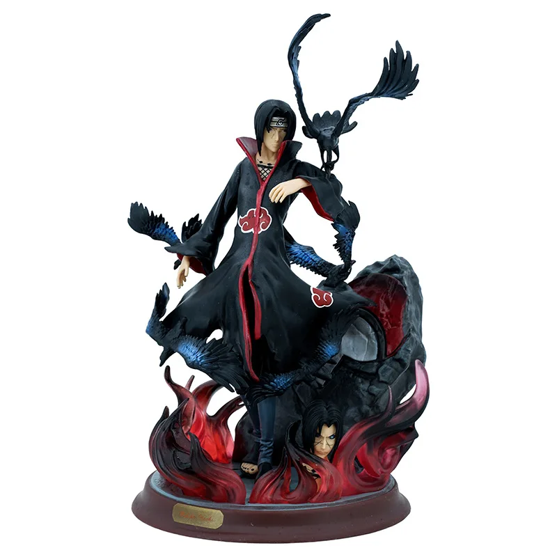 27Cm Anime Figure Uchiha Itachi Pvc Action Figure Toy Naruto Shippuden Uchiha Itachi E Crow Collection Model Toy