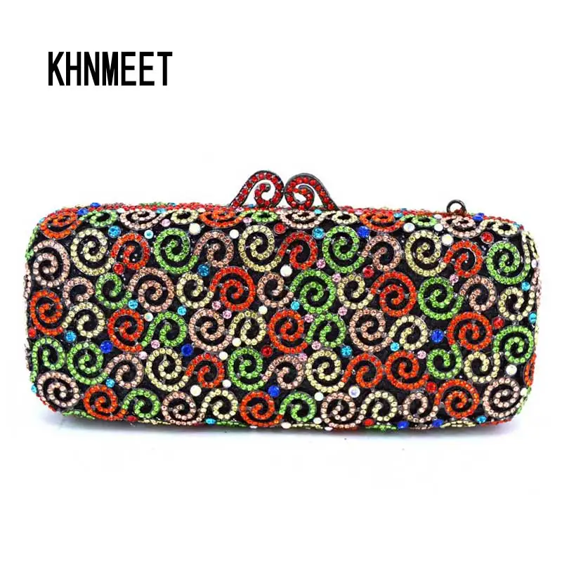 Khnmeet Luxury Gold Women Bag Party Evening Clutch Bags Bride Jelly Bag Borsa Da Sposa Ladies Sacoche Borsa Personalizzata Sc137