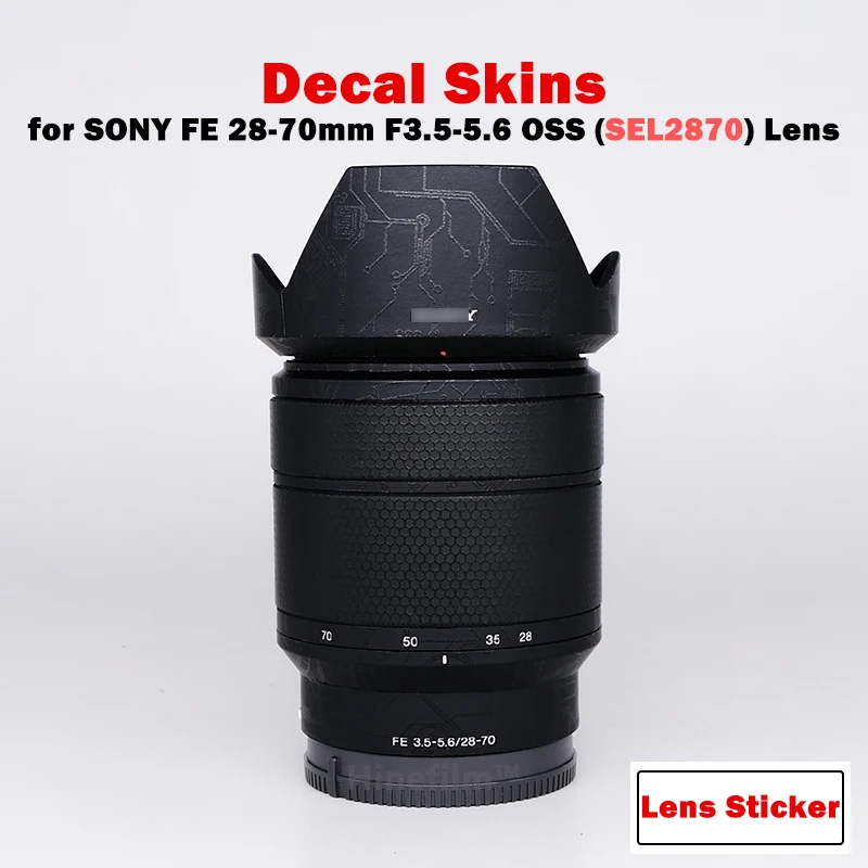 Per Sony 28-70 Lens Sticker Decal Skin Per Sony Fe 28-70Mm F/3.5-5.6 Oss Lens Protector Coat Sel2870 Lens Wrap Cover Case
