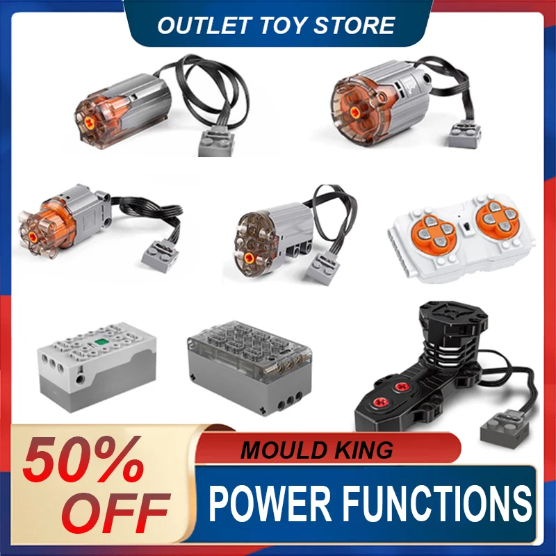 Mold King Technical Rc Power Functions App Ad Alta Velocità Telecomando Servo L M Motor Compatibile Lego 8287 88004 88003 88013
