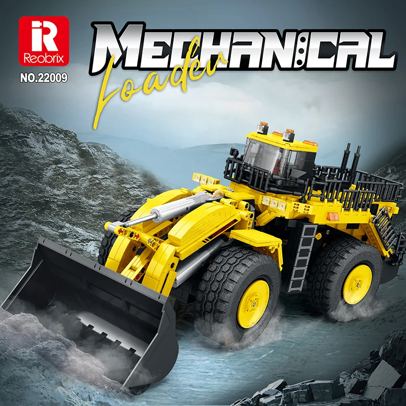 Telecomando Tecnico Building Block Engineering High-Tech Series Loader Assembly Model Bricks Kids Toy Boy Regalo Di Natale