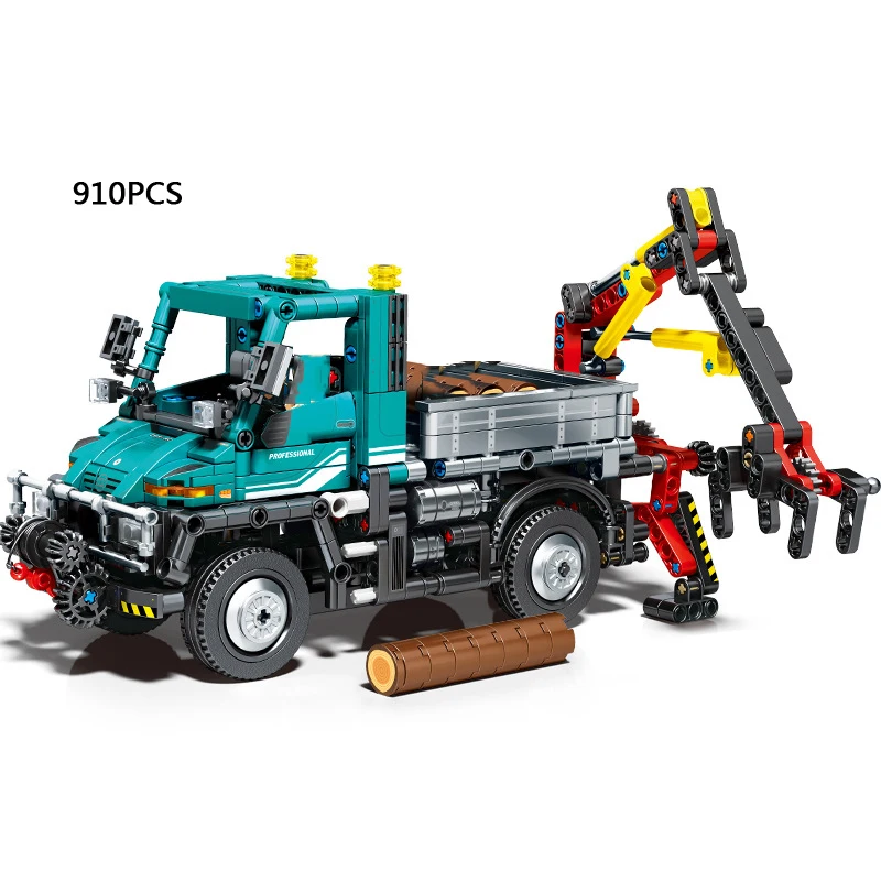 App Tecnica Rc Veicolo Building Block Radio 2.4Ghz Modello Di Telecomando Giocattoli Unimog Heavy Engineering Truck Figure Brick