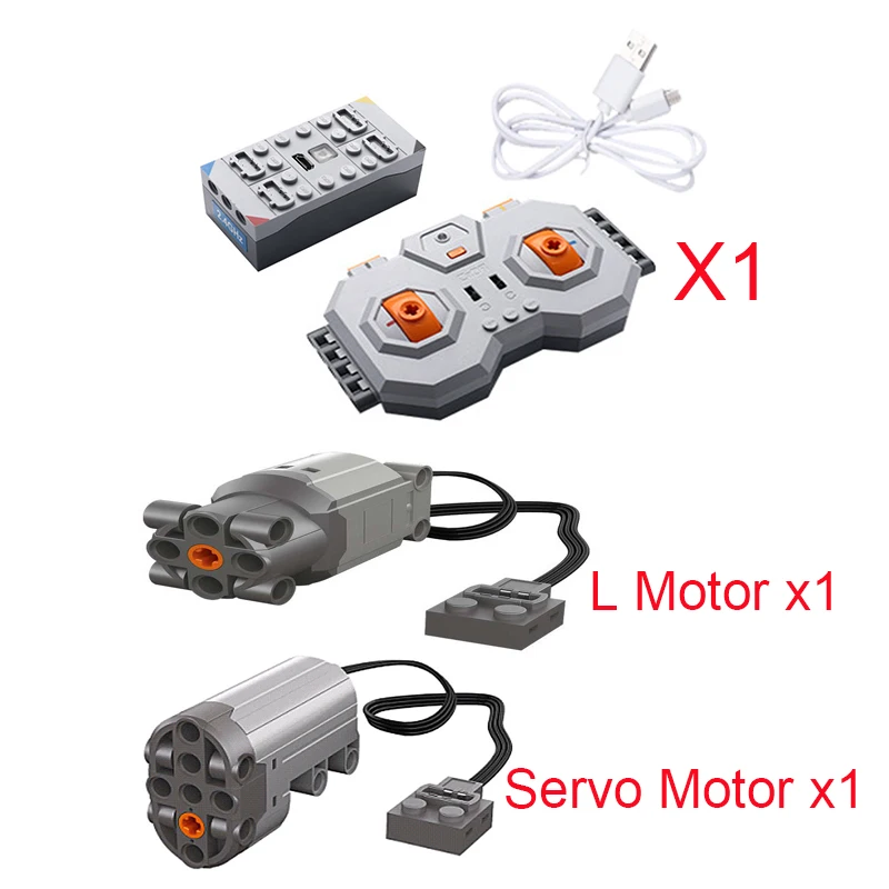 Brick Servo I Motor Set Powered Block Building Bricks Blocks Car Technical Remote Control Compatibile Sy8618 8602 8603 Moyu 88306