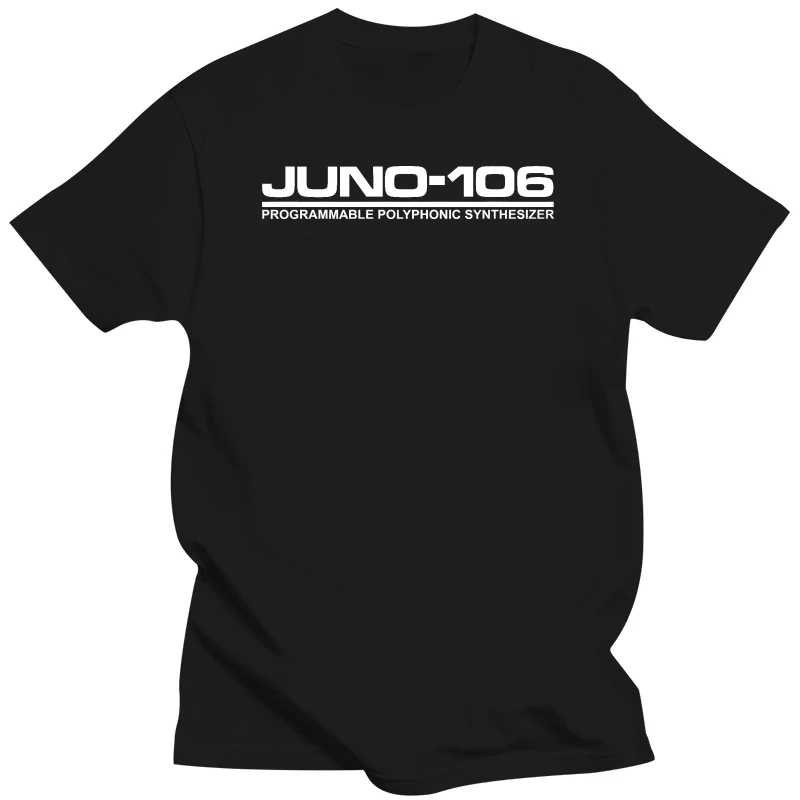 Magliette Stampate A Buon Mercato O-Collo Uomo Juno 106 Analogico Synth Retro 60 Jupiter Maglietta Normale A Maniche Corte