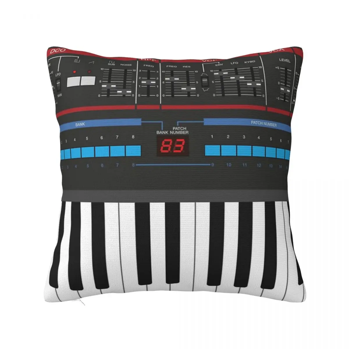 Roland Juno-106 Sintetizzatore Tastiera Cuscino Copertura Breve Peluche Cuscini Copre Federa Soggiorno Sedia Divano Decorazione Della Casa
