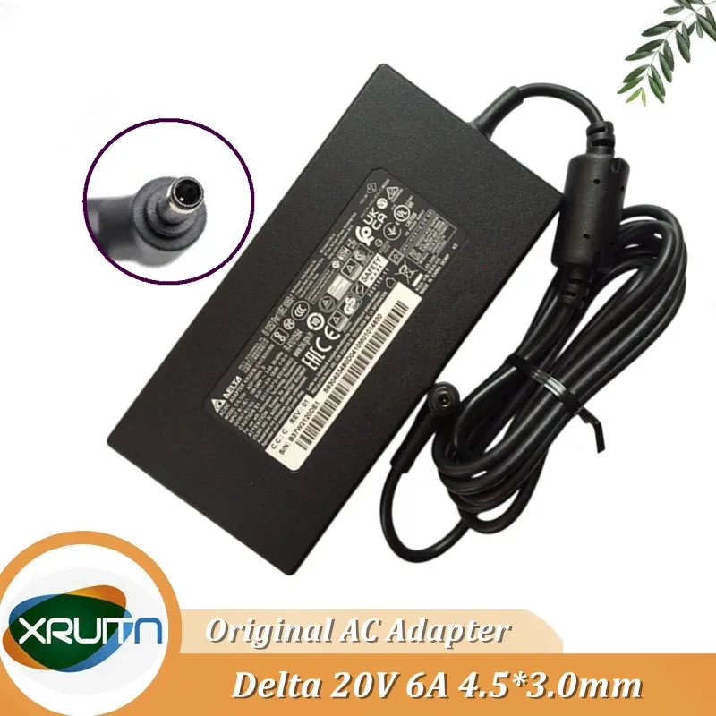 Originale Adp-120Vh D Oem Delta Power Adapter 20V 6A 120W Caricabatterie Per Msi Gf63 Thin Ms-16R5 Gaming Laptop Power Supply 4.5 X3.0Mm