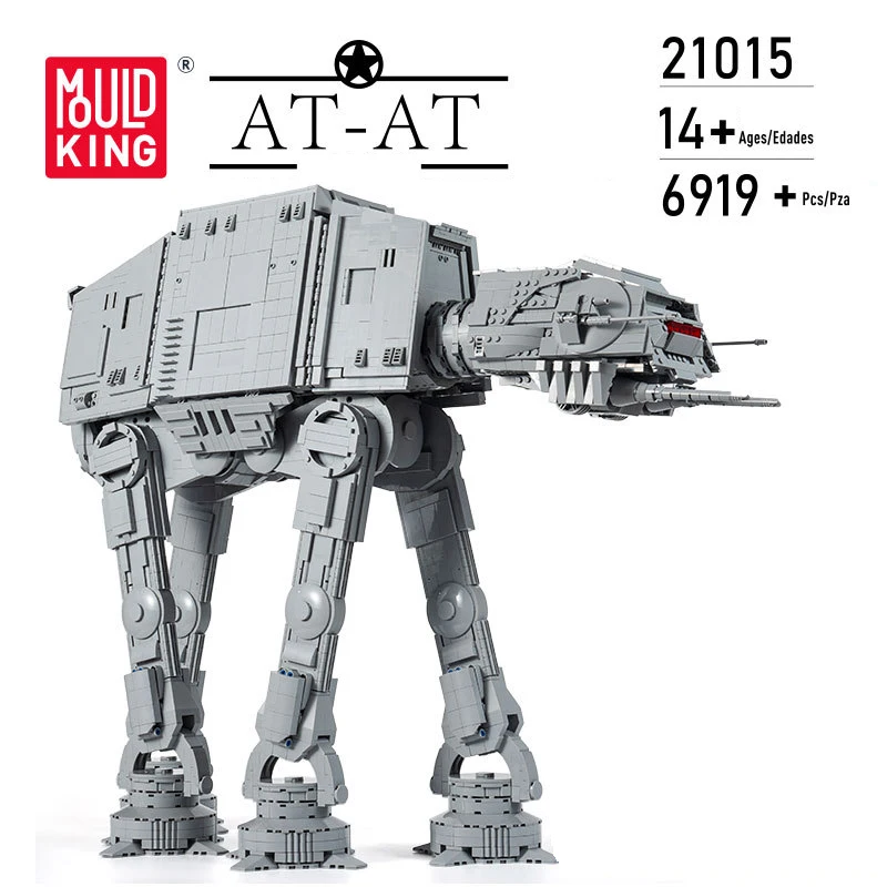 Mold King 21015 Moc Minifig Scale At-At Building Toys For The Star Plan Motorizzato Ucs Walker Model Blocks Mattoni Regali Per Bambini