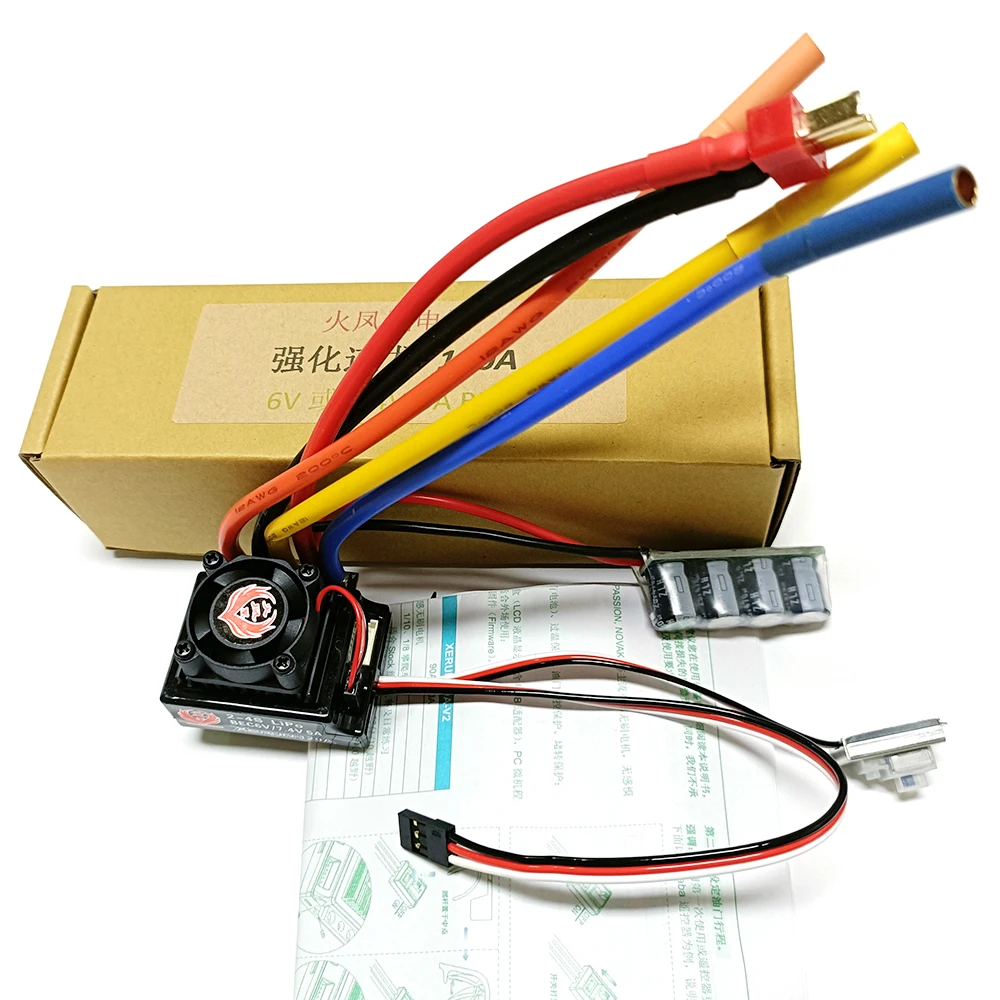 Fire Phoenix 120A Brushless Sensored Motor & Esc Led Program Card Combo Set Per 1/8 1/10 1/12 Rc Car Rc Boat