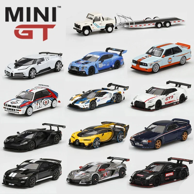 Mini Gt 1:64 Porsche 911 Bentley Nissan Lancia Ford Car Alloy Toys Motor Vehicle Diecast Metal Model For Children