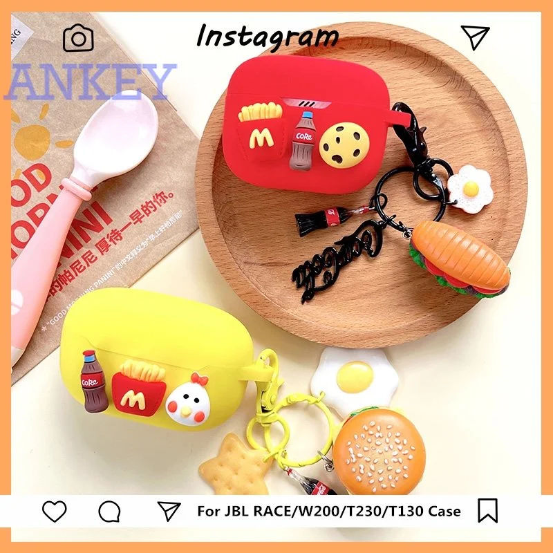 Per Jbl T230Nc / T130Nc / Wave Buds Tws Custodia Protettiva Cute Tune 230 130 Nc Wave 100 Cartoon Cover Auricolare Shell Accessori