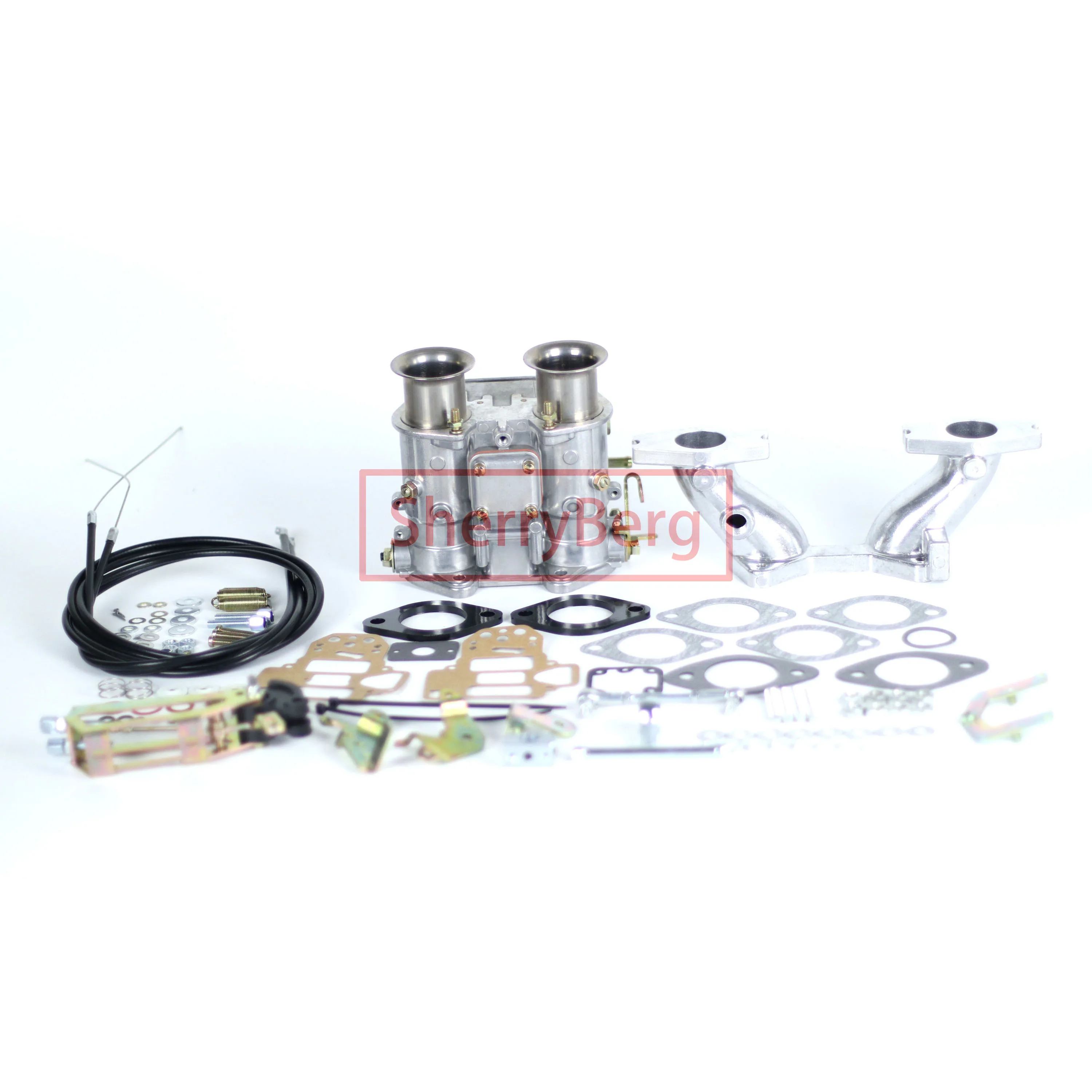 Sherryberg 40 Dcoe Carburatore Kit Collettore Di Aspirazione Collegamento Per Mg Mga 1500 1600 1622 De Luxe 1955 - 1957 1958 1959 1960 1961 1962