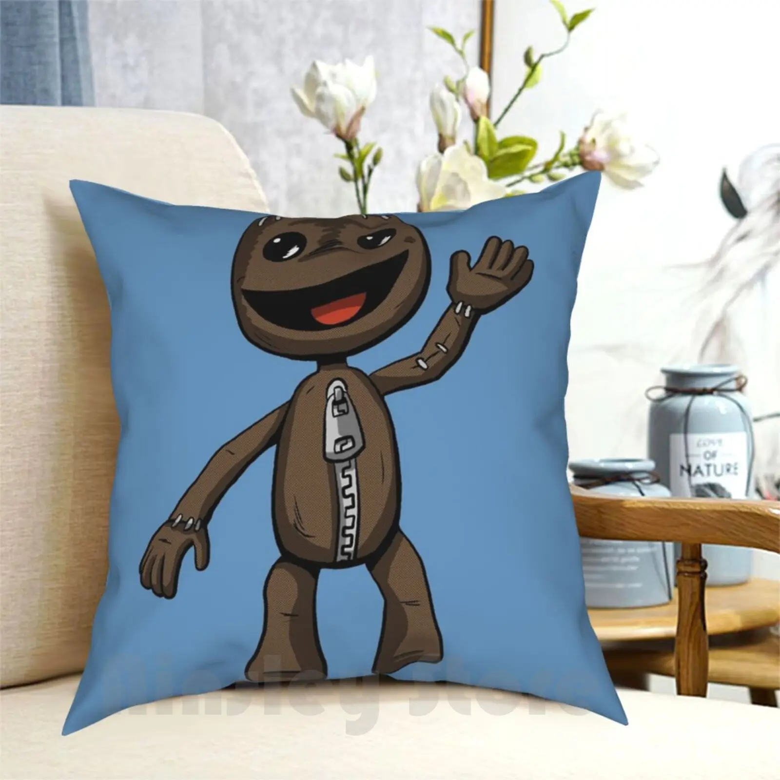 Federa Per Cuscino Sackboy Stampata Cuscino Da Tiro Morbido Per La Casa Sackboy Sackgirl Videogioco Piccolo Grande Pianeta