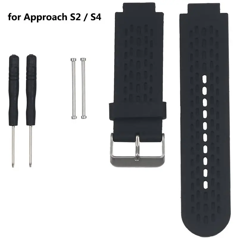 Per Cinturini Garmin Approach S2/S4, Cinturini Di Ricambio In Silicone Morbido Per Orologio Da Golf Gps Garmin Approach S2 / S4