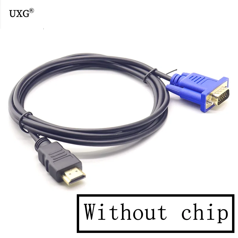Cavo Convertitore Da Hdmi A Vga Compatibile Cavo Audio Cavo Adattatore Video Maschio D-Sub Per Monitor Hdtvcomputer Per Pc Laptop Tv