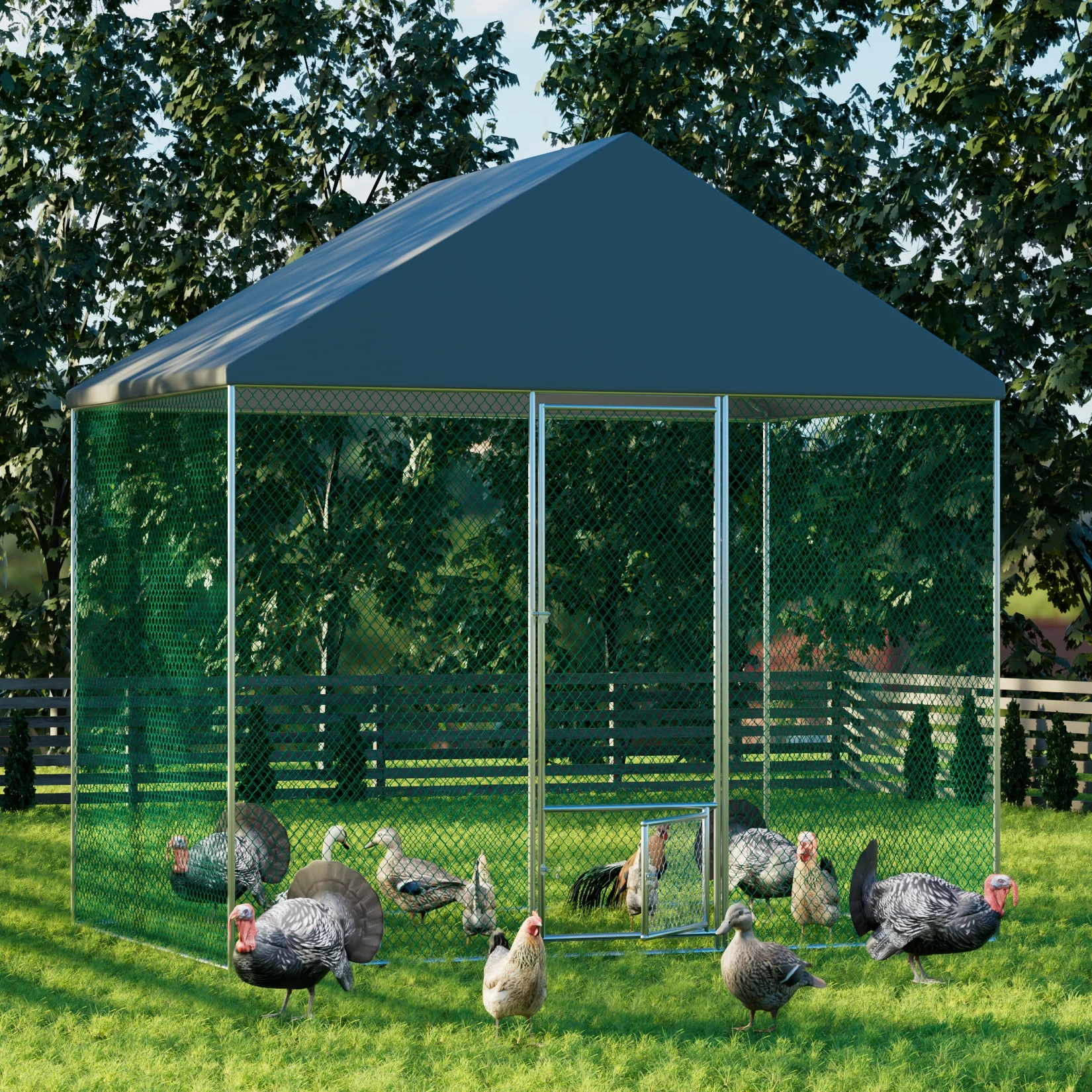 Pollaio Per Pollame Pollaio Hutch Backyard Run Nesting Box Gabbia Per Esterni