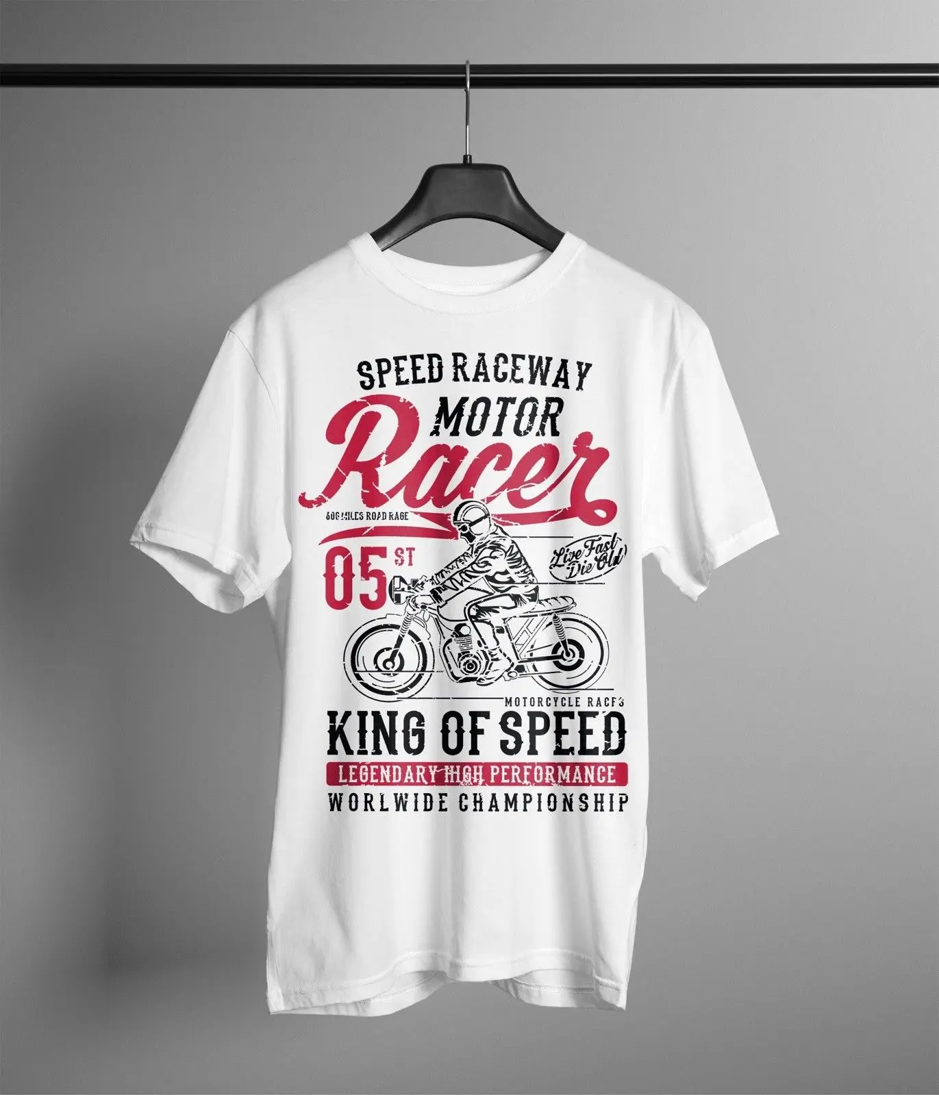 La Più Recente Maglietta Da Motociclista Alla Moda Da Uomo Motorrad Bikes Biker Chopper Mc Rocker Oldschool Caferace Summer Style