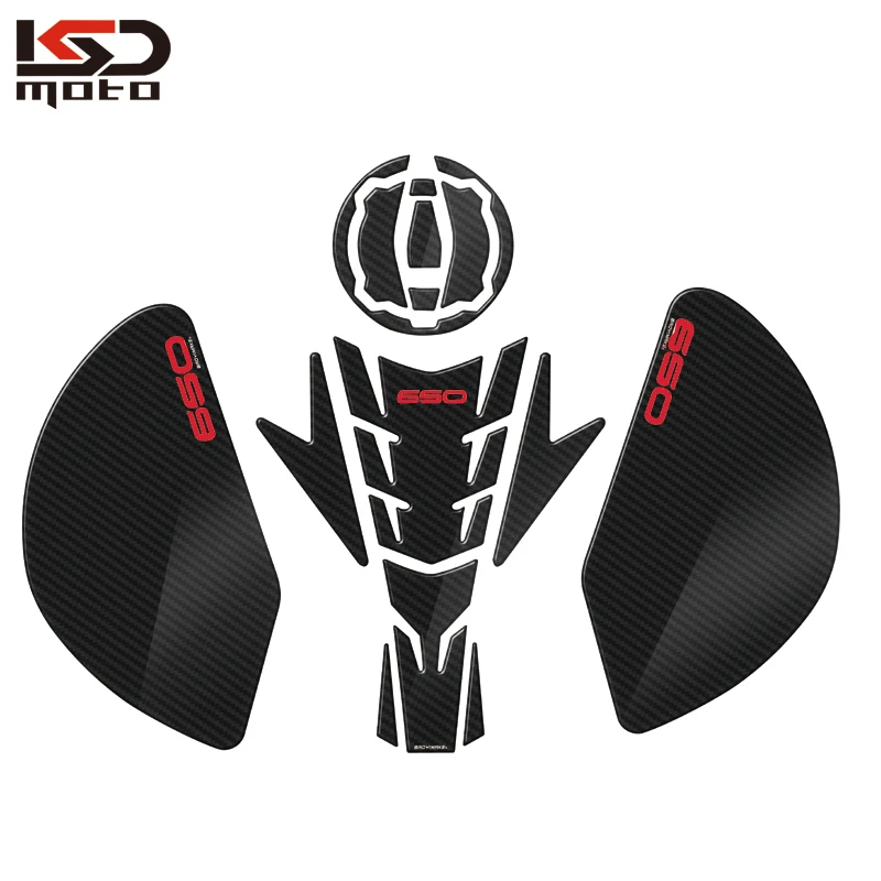 For Kawasaki Z650 Ninja650 Motorcycle Tank Pad Protector Anti Slip Oil Sticker Decals Side Gas Knee Grip Traction Protect