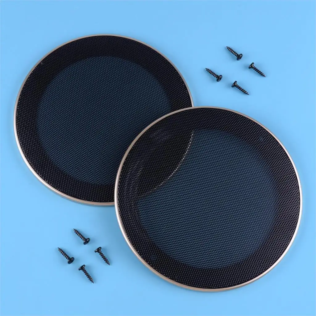 Dwcx 2Pcs Nuovo 5 "Pollici Car Audio Speaker Subwoofer Grill Mesh Coperture Antipolvere Protector