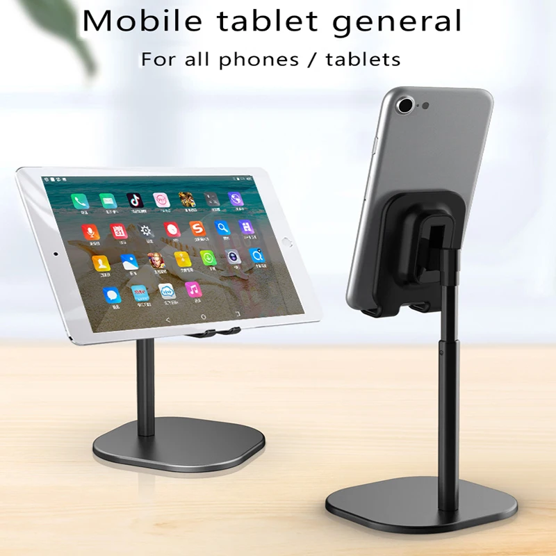 Supporto Da Tavolo Telescopico Per Tablet Smart Phone Di Lusso Per Iphone Supporto In Metallo Per Telefono Cellulare Samsung Huawei Xiaomi Oneplus
