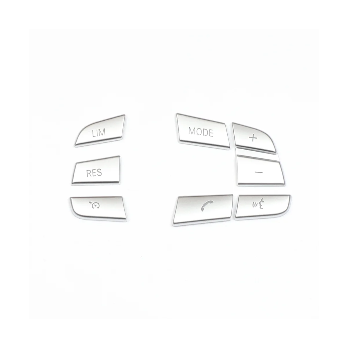 7 Pz Auto Volante Pulsante Interruttore Copertura Trim Per Bmw 1 2 3 4 5 7 Serie Gt3 Gt5 X3 X5 X6 F10 F20 F30 E70(Low Match)