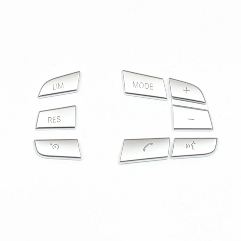 7 Pz Auto Volante Pulsante Interruttore Copertura Trim Per Bmw 1 2 3 4 5 7 Serie Gt3 Gt5 X3 X5 X6 F10 F20 F30 E70 (Low Match)