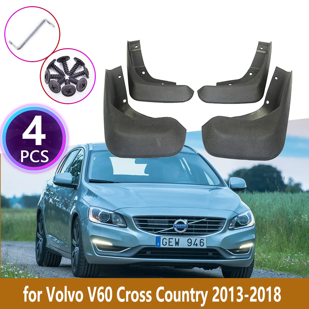 Parafanghi Auto Per Volvo V60 Cross Country 2013 2014 2015 2016 2017 2018 Rivestimento Splash Mud Flaps Parafango Paraspruzzi Accessori