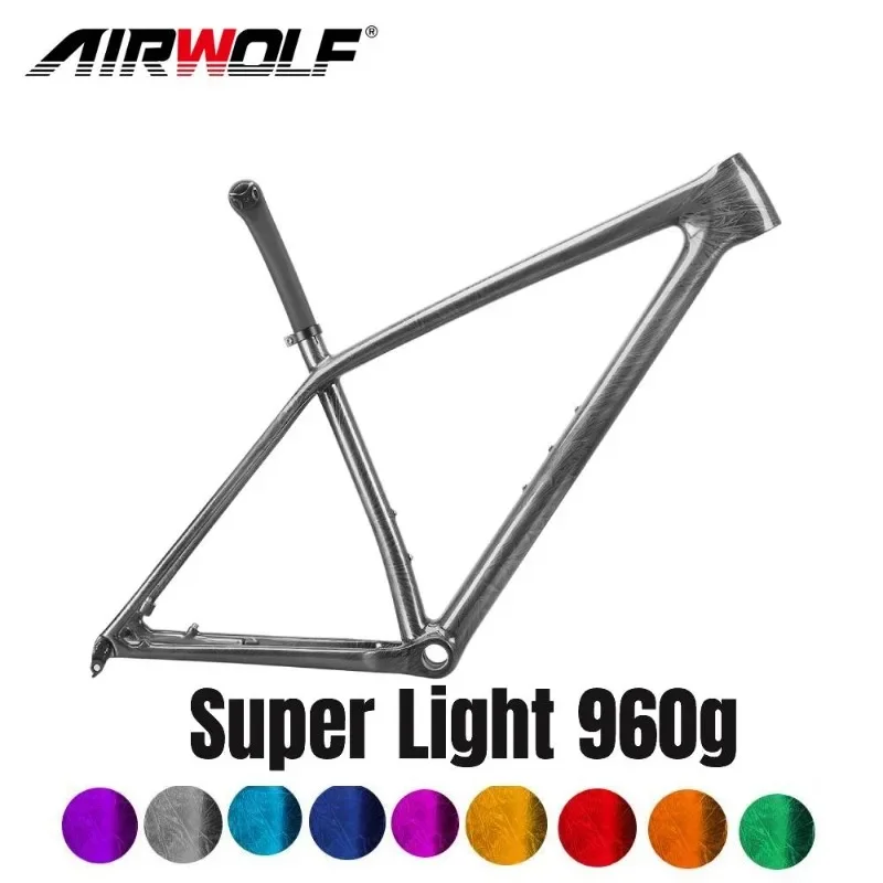 Super Light 950G Mtb Frame 29 Boost 148Mm Carbon Mtb 29 Frame 2.4 Pollici Pneumatici Bsa Freno A Disco Telaio Della Bicicletta Hardtail Con Reggisella