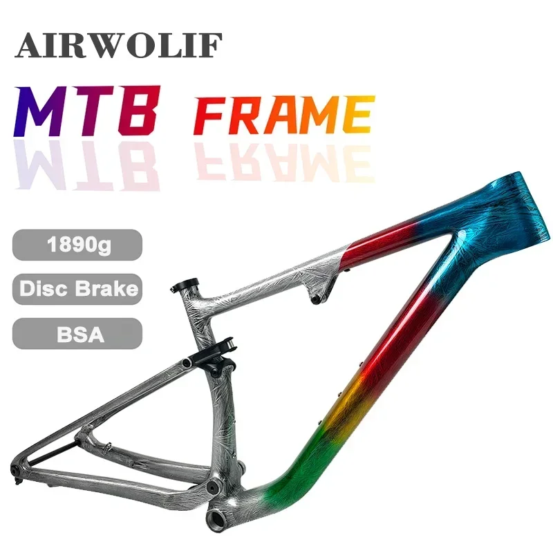 Airwolf T1100 Telaio Mtb In Carbonio 29Er Telaio Bici In Carbonio 29 Telaio Bici In Carbonio Da Montagna 148*12Mm Freno A Disco Telaio Bici