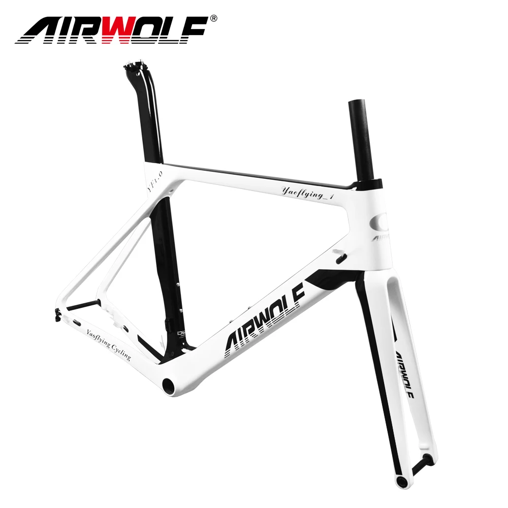 700C Airwolf Full Carbon Road Disc Bike Frame Bb86 Carbon Road Bicycle Frames Max 700 * 32C Pneumatici Bici Da Strada Telaio Della Bicicletta In Carbo
