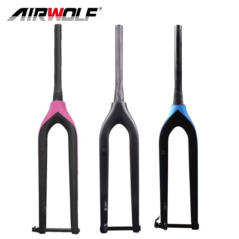 Forcella In Carbonio 29Er Carbonio Mtb Forcella Per Bicicletta Asse Passante Conico 100*15Mm Bicicletta Mountain Bike Racing Disco Forcella Bici Usato