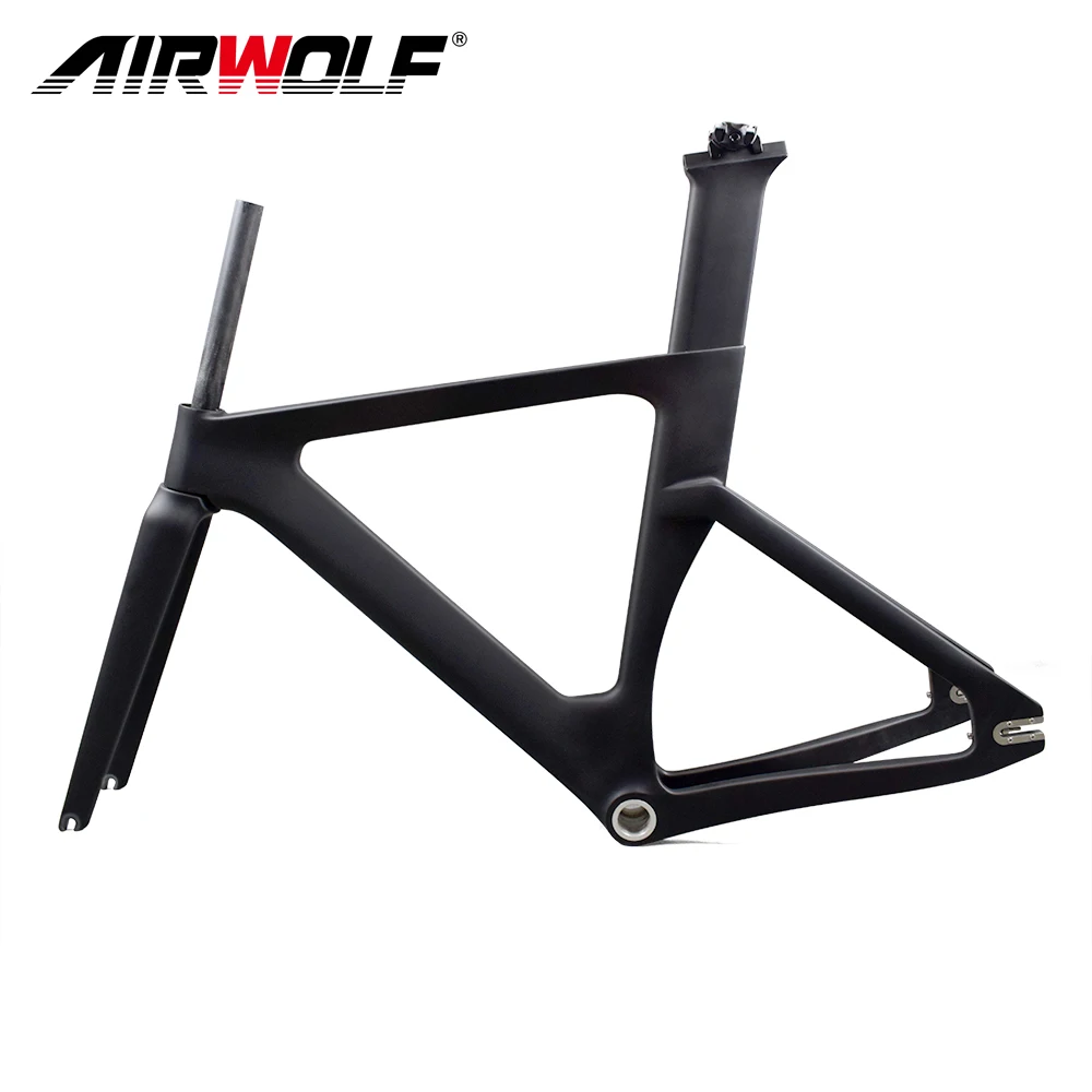 700C Full Carbon Track Frame Telai Da Strada Telaio Per Bicicletta Con Forcella Reggisella Telaio A Scatto Fisso Bsa Track Bicycle Framework