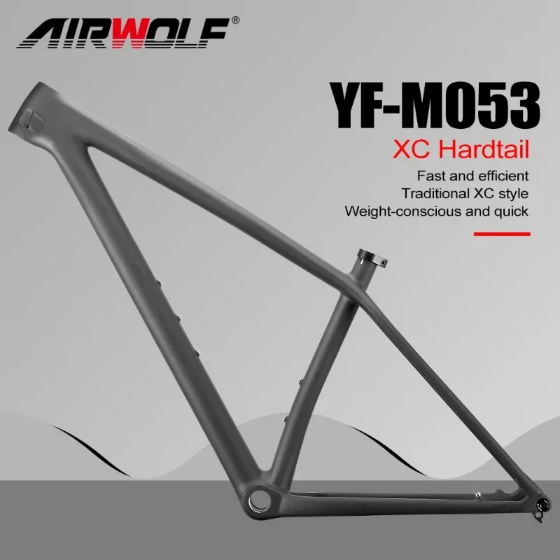 Airwolf T1100 Nuovo Design Chameleon Carbon Mtb Telaio Della Bicicletta 29Er 148*12Mm Xc Hardtail Thru Axle Carbon Mountain Bike Frameset