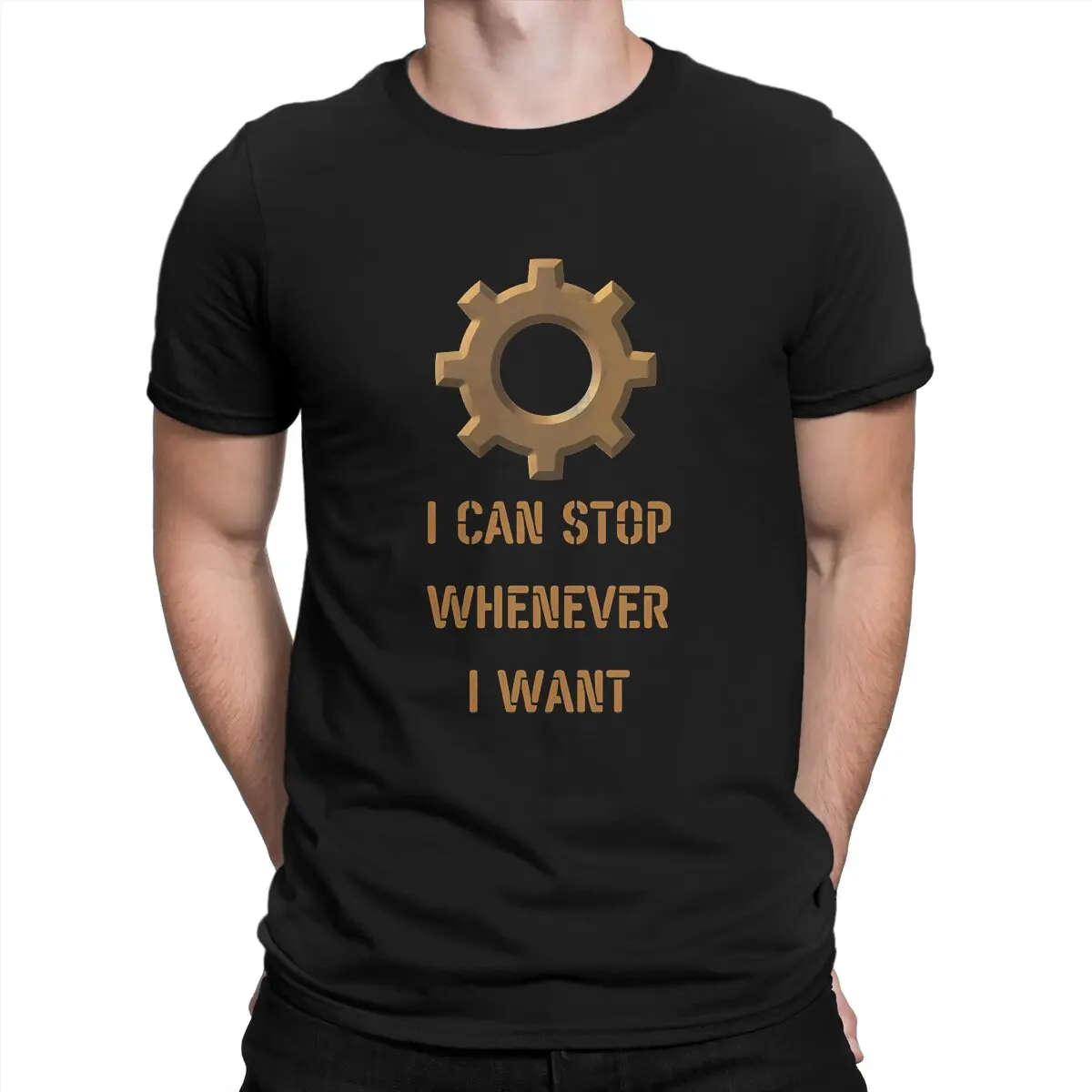T-Shirt Da Uomo Factorio I Can Stop Wholesale Voglio T-Shirt Vintage In Puro Cotone A Maniche Corte T-Shirt Da Gioco F-Factorio