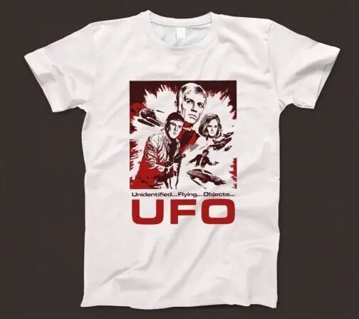 Ufo T Shirt 834 1970S Tv Show Alien Invasion Space 1999 The Intrusers Time Tunnel Maniche Lunghe O Corte