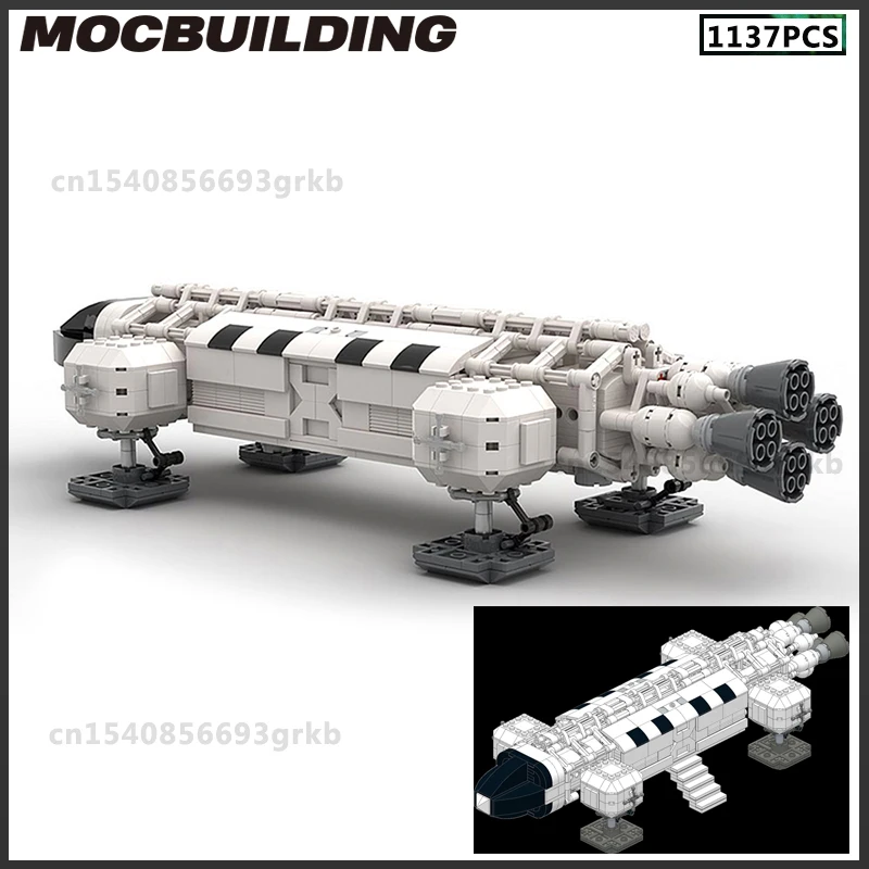 Moc Building Blocks Space 1999 Eagle Transporter Shuttle Fai Da Te Assemblare Mattoni Modello Rocket Toys Regali Di Natale Regalo Di Compleanno