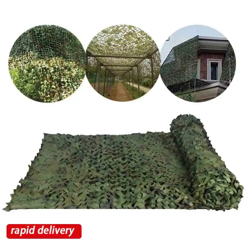 3X5M /2X1M Caccia Militare Reti Mimetiche Woodland Army Training Camo Rete Copriauto Tenda Ombra Campeggio Riparo Solare