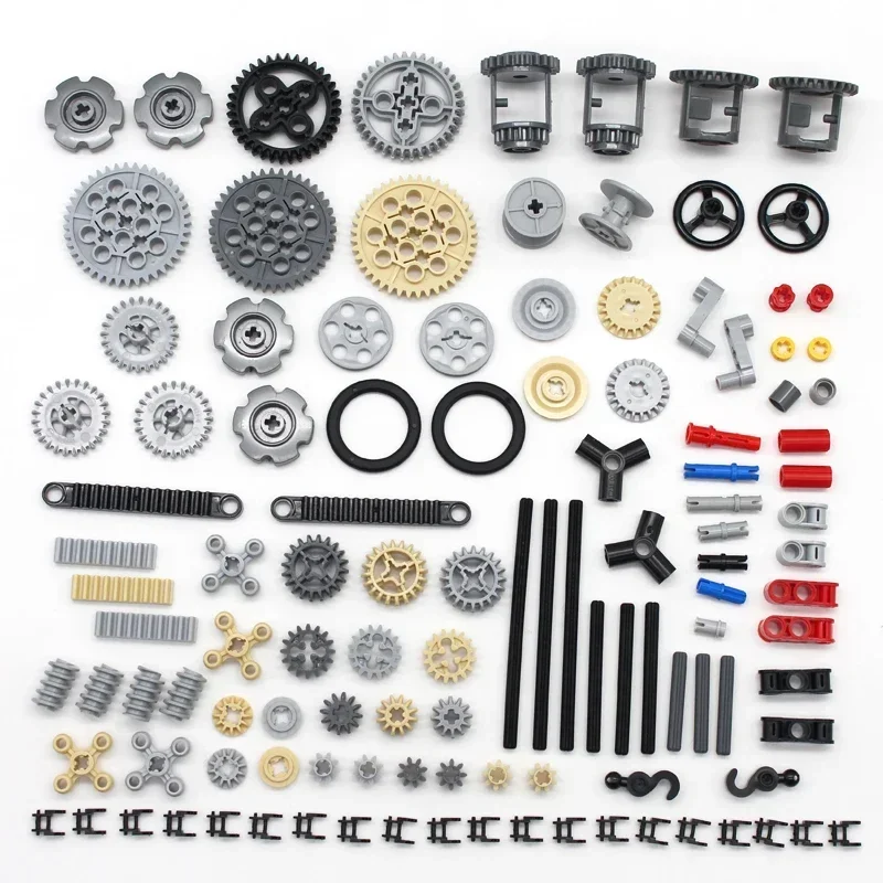 Moc Building Blocks Parti Tecniche Pin Liftarm Studless Beam Axle Plug Connector Panel Gear Compatibile Giocattolo Intellettuale