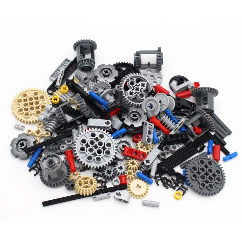 Moc Technical Parts Pin Liftarm Studless Beam Axle Plug Connector Panel Gear Building Blocks Giocattolo Intellettuale Compatibile