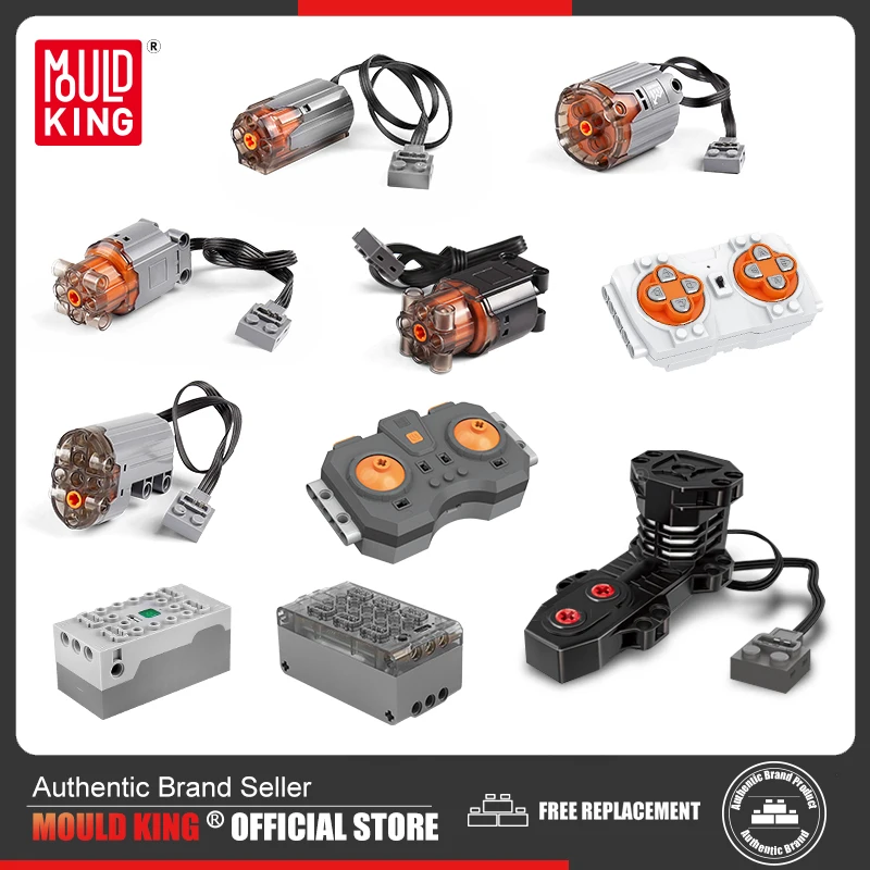 Mold King Motor E Battery Box Kit Technical Car 4.0 6.0 Ricarica Ad Alta Velocità Modulo Alimentato Building Blocks Mattoni