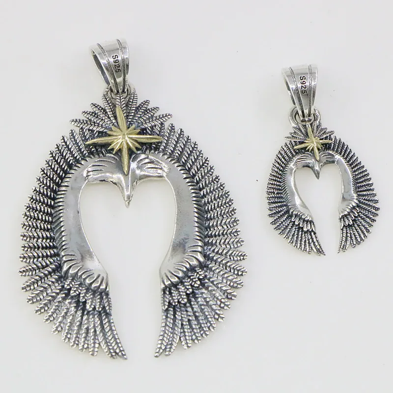 S925 Sterling Silver Takahashi Goro Fatti A Mano Retrò Thai Argento Aquila Del Pendente Alla Moda Gli Uomini E Le Donne Del Pendente Freddo