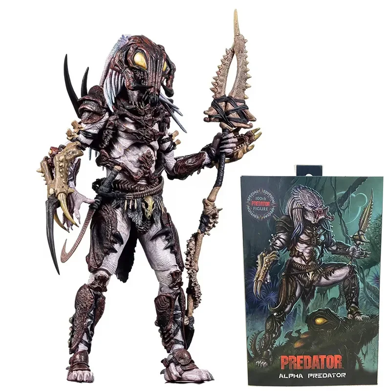 Neca Model Ultimate Alpha Predator 100Th Edition Action Figures Predator Movie Figure Regali In Pvc Per Ragazzi Toy Christmas