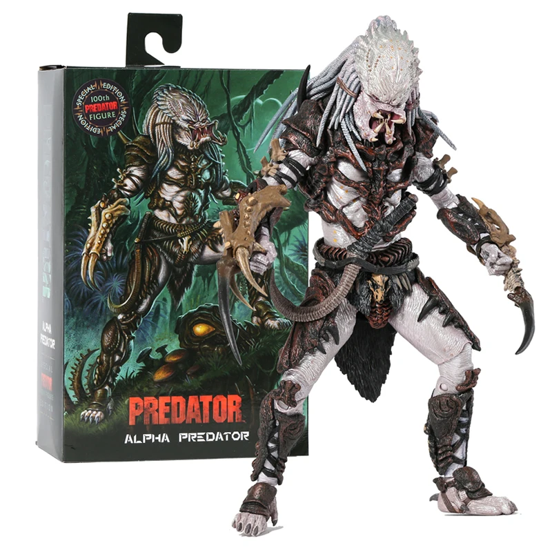 Neca Ultimate Alpha Predator 100Th Special Edition 7 "Action Figure Toy Model Mobile Comune