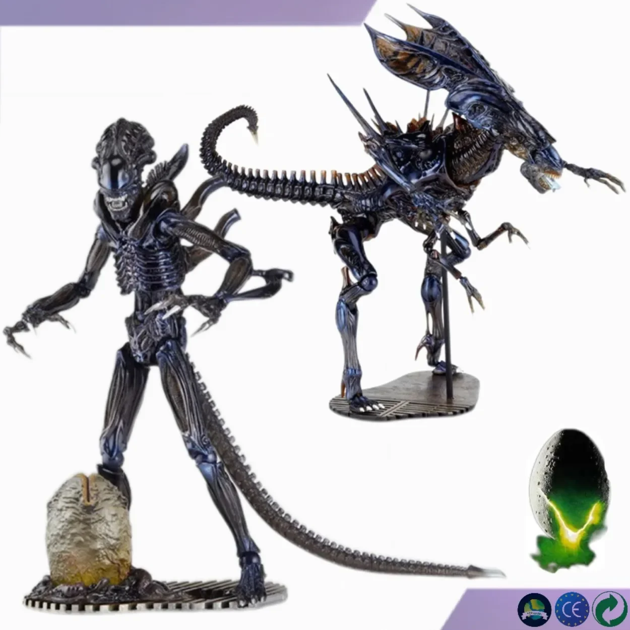 Warrior 018 Alien Queen Sci-Fi Revoltech 016 Alien Action Figure Alien Vs Predator Model Toys Bambola Di Compleanno Regalo Da Collezione