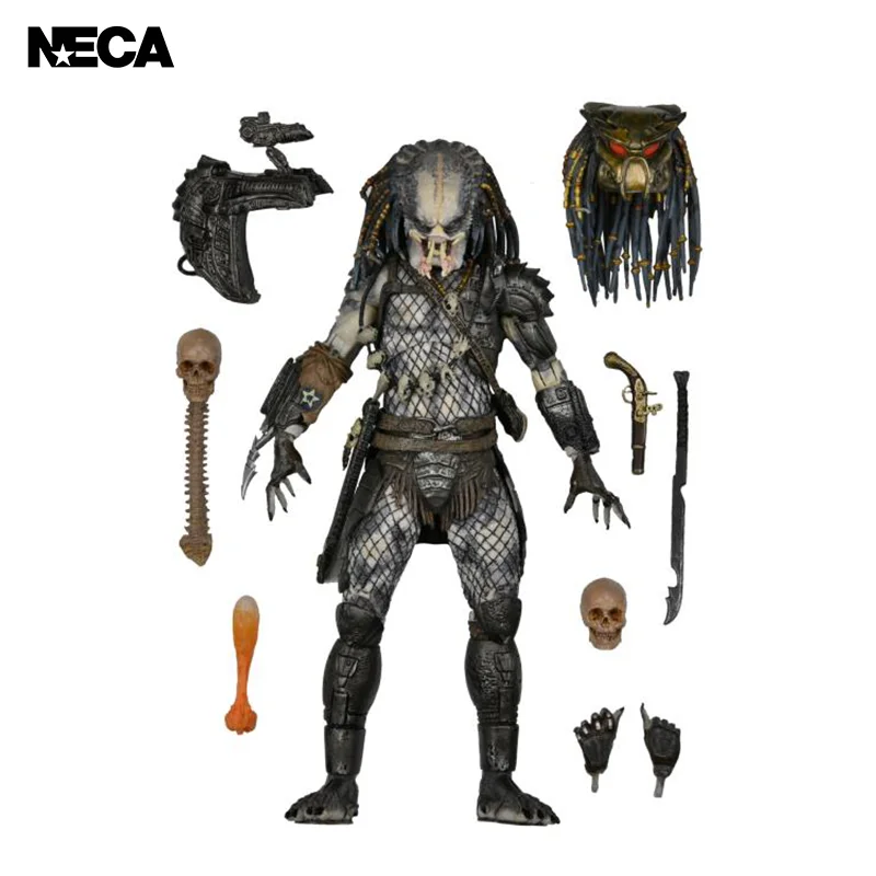 In Magazzino 100% Originale Neca Predator 2 Ultimate Elder Predator Figure Anime Action Collection Figure Mode Toys