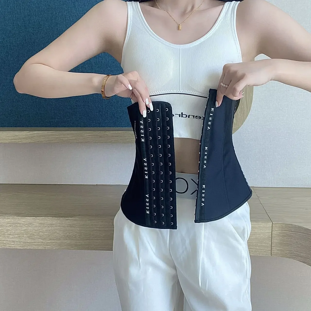 Kissy New Tunica Belt Tummy Tuck Shape Memory No Marks Vita Sculpting Traspirante Tummy Tuck Belt Women