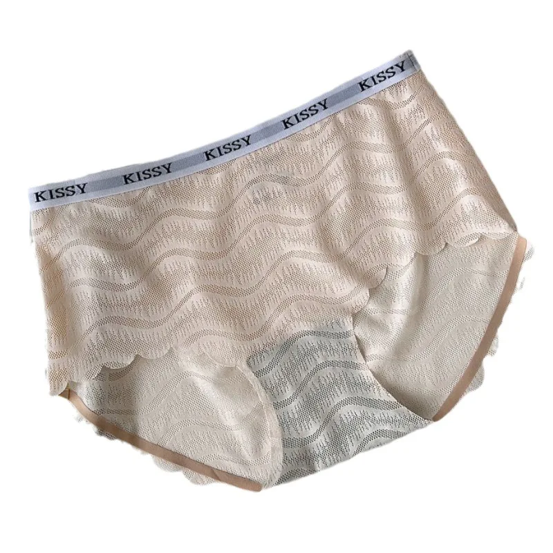 Kissy Lace English Waist Underwear Soft Elastic Traspirante Vita Slip Da Donna Confezione Regalo