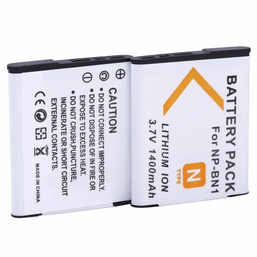 2Pcs Probty Np-Bn1 Npbn1 Np Bn1 Batteria Per Sony Cybershot Dsc Tx9 T99 Wx5 Tx7 W390 W380 W350 W360 Qx100 W370 W730 Macchina Fotografica